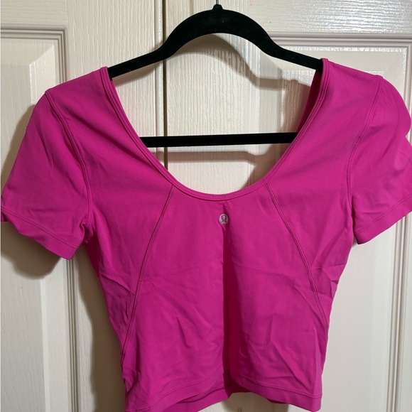 lululemon athletica Sonic Pink Align Short Sleeve Top - Picture 2 of 2